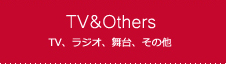 テレビ、ラジオ、CD、書籍、その他