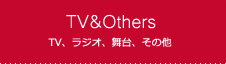 テレビ、ラジオ、CD、書籍、その他